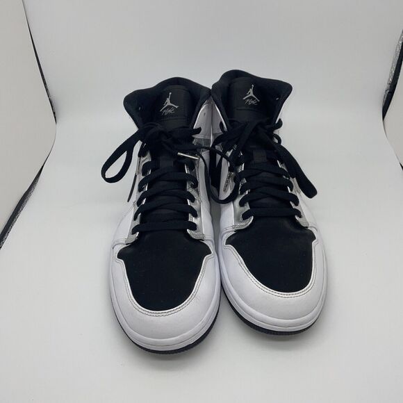 Air Jordan 1 Mid SE, Think‎ 16 Alternate, White/Metallic Silver/Black 11.5 main image 7